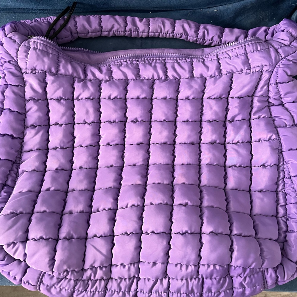 Free People Purple Quilted Tote
